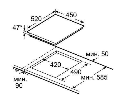 Варочная панель MAUNFELD CVCE453SDBK